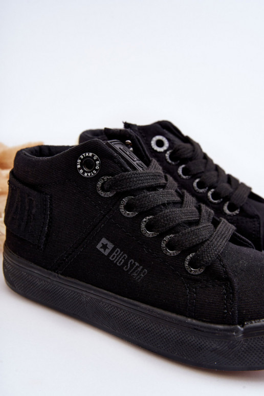 Bērnu apavi Klasiska modeļa tõmblukuga Big Star LL374001 melnas krāsas