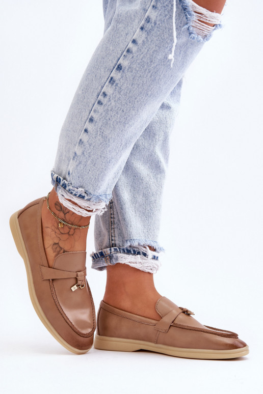 Klasiska modeļa sieviešu mokasīni brūnas krāsas Cortez Klasiska modeļa sieviešu mokasīni brūnas krāsas Cortez