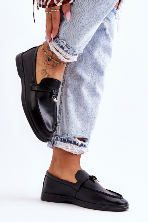 Klasiska modeļa sieviešu mokasīni melnas krāsas Cortez Klasiska modeļa sieviešu mokasīni melnas krāsas Cortez