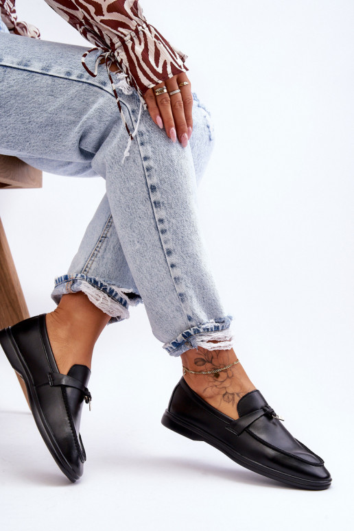 Klasiska modeļa sieviešu mokasīni melnas krāsas Cortez Klasiska modeļa sieviešu mokasīni melnas krāsas Cortez