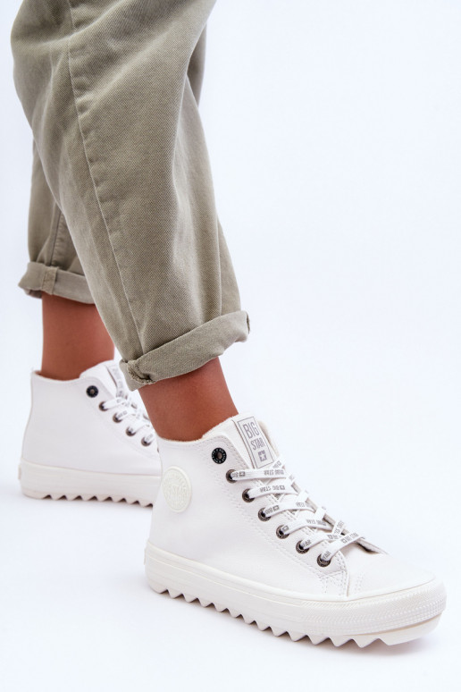 sieviešu puszābaki Big Star siltināti baltas krāsas GG274108