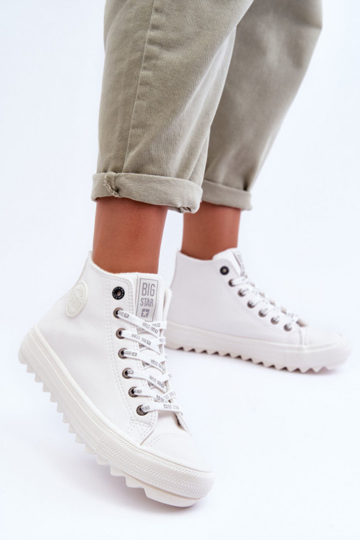 sieviešu puszābaki Big Star siltināti baltas krāsas GG274108