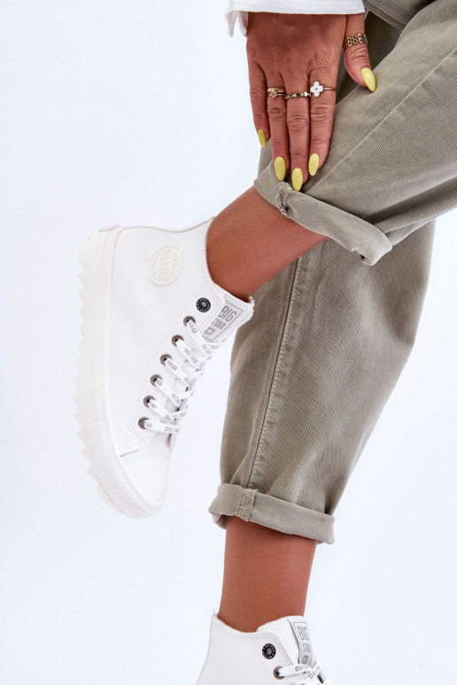 sieviešu puszābaki Big Star siltināti baltas krāsas GG274108