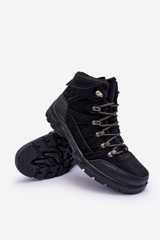 pārgājienu zābaki siltināti melnas krāsas Cowder