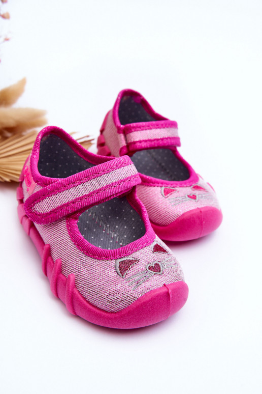 Čības/balerīnu kurpes spīdīgs Befado 109P235 Rozā krāsas