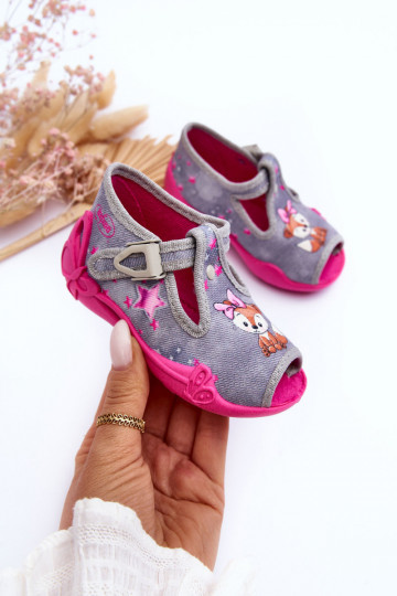 sandales čības Befado 213P137 Pelēkas krāsas-Rozā krāsas 2