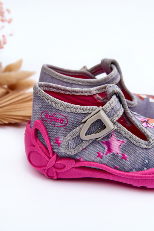 sandales čības Befado 213P137 Pelēkas krāsas-Rozā krāsas