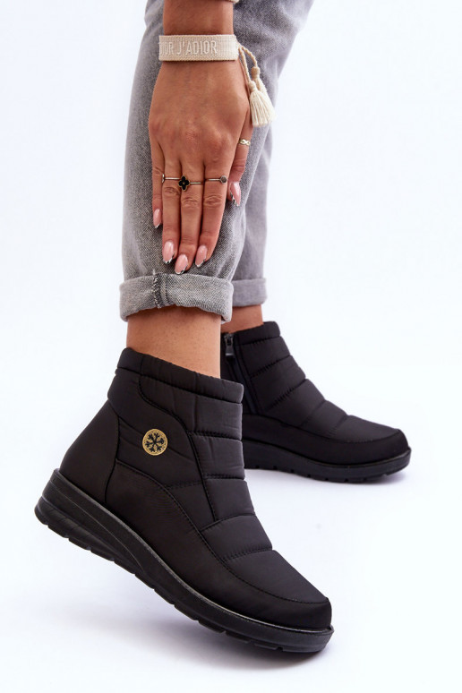 sniega apavi  siltināti Melns Helis