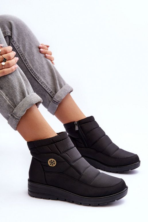 sniega apavi  siltināti Melns Helis