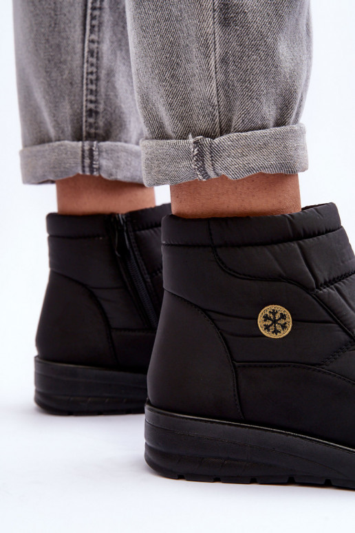 sniega apavi  siltināti Melns Helis