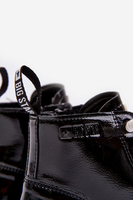 siltināti Laque Sieviešu puszābaki Bērnu apavi Big Star MM374147 melnas krāsas siltināti Laque Sieviešu puszābaki Bērnu apavi Big Star MM374147 melnas krāsas