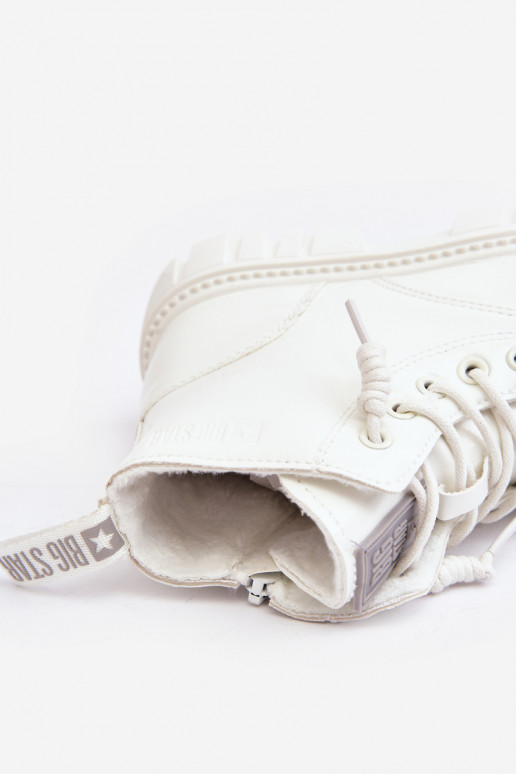 siltināti Laque Sieviešu puszābaki Bērnu apavi Big Star MM374142 baltas krāsas siltināti Laque Sieviešu puszābaki Bērnu apavi Big Star MM374142 baltas krāsas