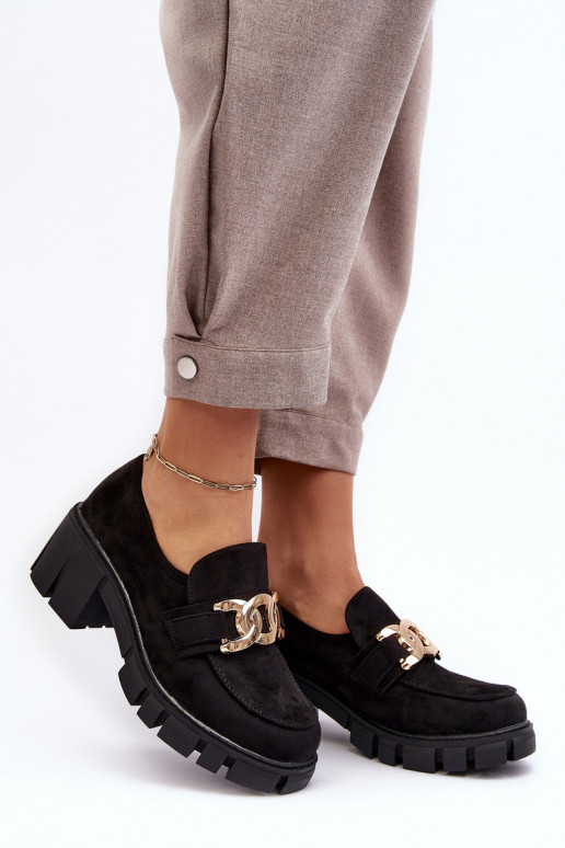 zamšādas apavi ar ornamentiem melnas krāsas Rullenes zamšādas apavi ar ornamentiem melnas krāsas Rullenes