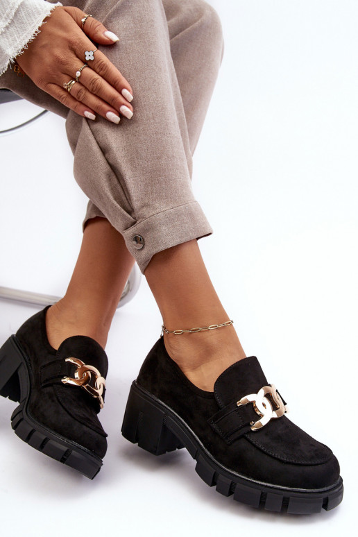 zamšādas apavi ar ornamentiem melnas krāsas Rullenes zamšādas apavi ar ornamentiem melnas krāsas Rullenes