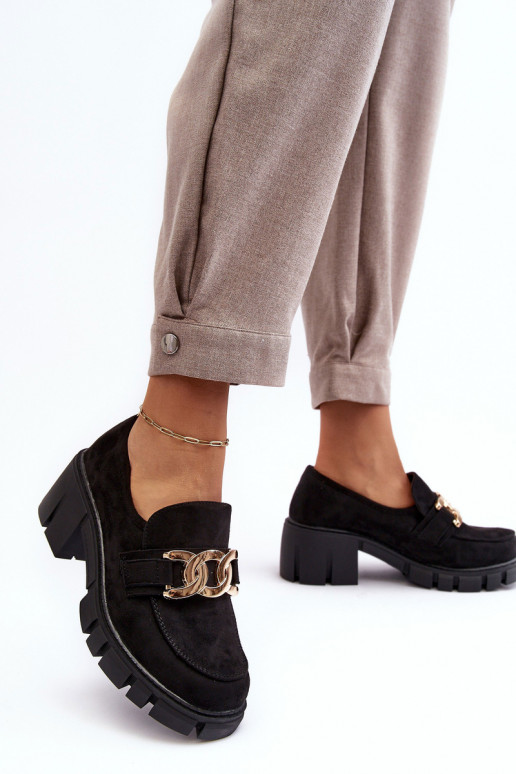 zamšādas apavi ar ornamentiem melnas krāsas Rullenes zamšādas apavi ar ornamentiem melnas krāsas Rullenes