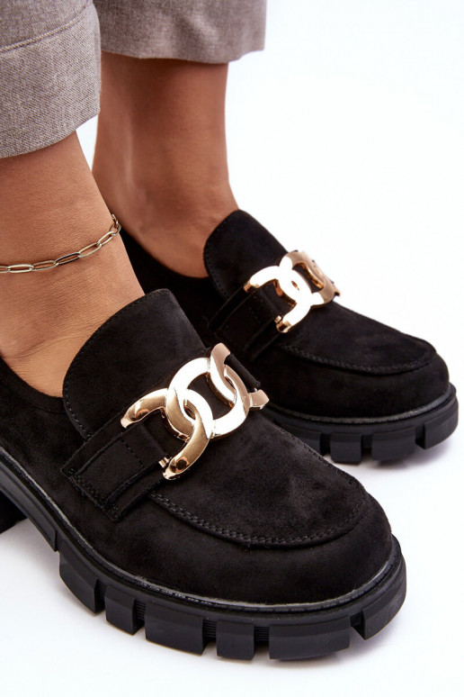 zamšādas apavi ar ornamentiem melnas krāsas Rullenes zamšādas apavi ar ornamentiem melnas krāsas Rullenes