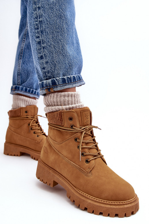 Silti sieviešu zābaki brūnas krāsas Cross Jeans MM2R4011C Silti sieviešu zābaki brūnas krāsas Cross Jeans MM2R4011C
