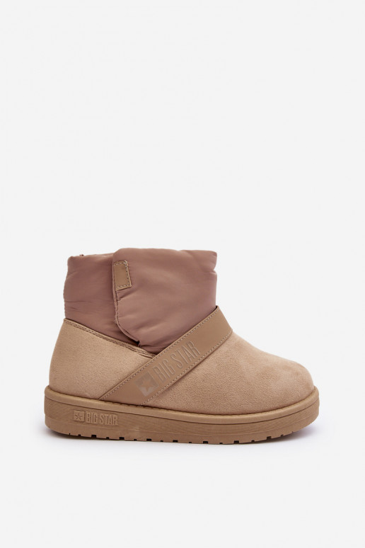 sniega apavi siltināti ar platformu smilšu krāsas Big Star MM274152