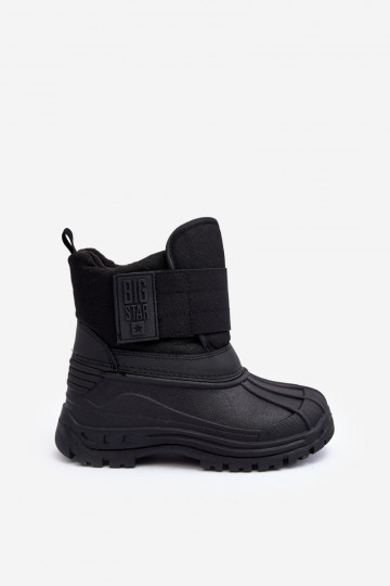 Sniega apavi ar lipīgām aizdarēm siltināti melnas krāsas Big Star MM374122 2