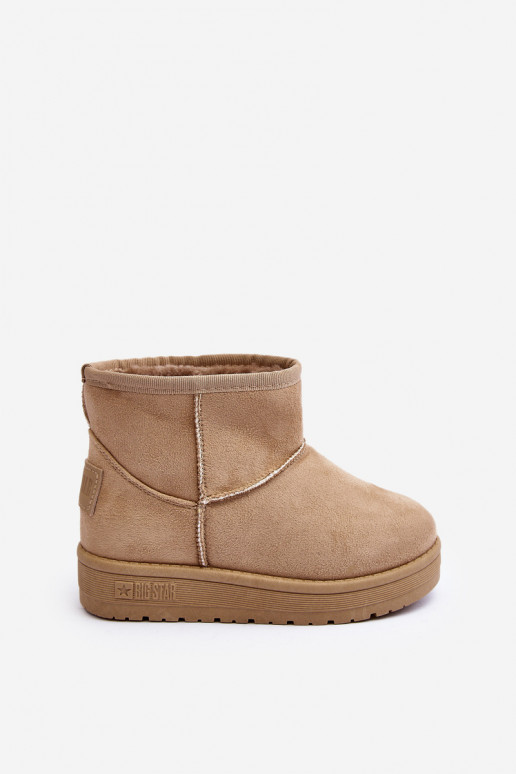 Sniega apavi siltināti smilšu krāsas Big Star MM374056 Sniega apavi siltināti smilšu krāsas Big Star MM374056