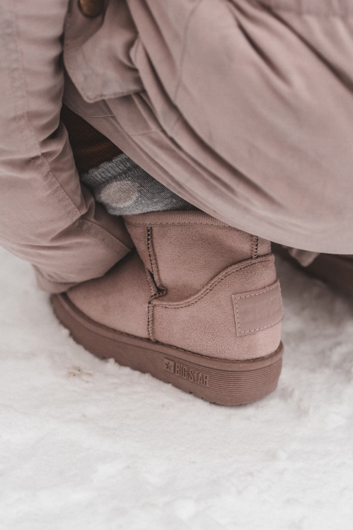 Sniega apavi siltināti ar rāvējslēdzējiem Rozā krāsas Big Star MM374101 Sniega apavi siltināti ar rāvējslēdzējiem Rozā krāsas Big Star MM374101