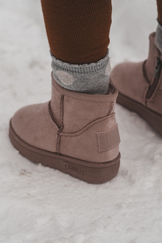 Sniega apavi siltināti ar rāvējslēdzējiem Rozā krāsas Big Star MM374101 Sniega apavi siltināti ar rāvējslēdzējiem Rozā krāsas Big Star MM374101