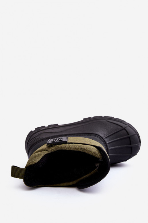 Sniega apavi ar lipīgām aizdarēm siltināti Haki krāsas Big Star MM374123 Sniega apavi ar lipīgām aizdarēm siltināti Haki krāsas Big Star MM374123