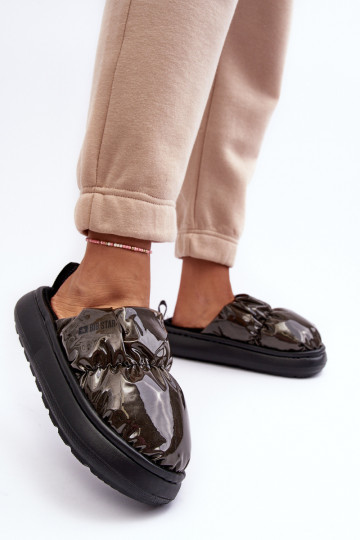 Spīdīgi Čības melnas krāsas Big Star MM274130