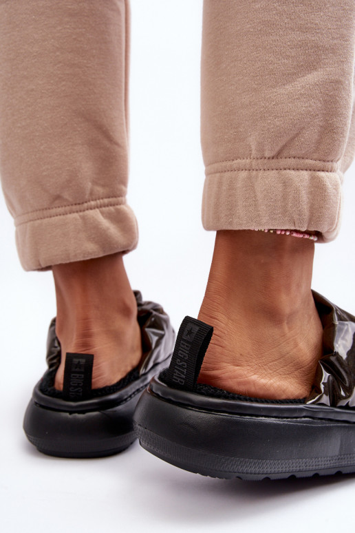 Spīdīgi Čības melnas krāsas Big Star MM274130