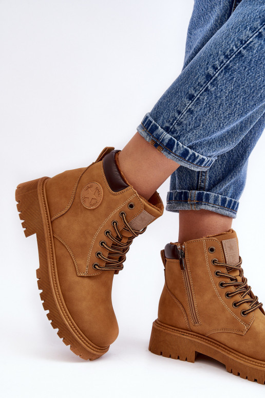 siltināti Sieviešu puszābaki apavi brūnas krāsas Felizia