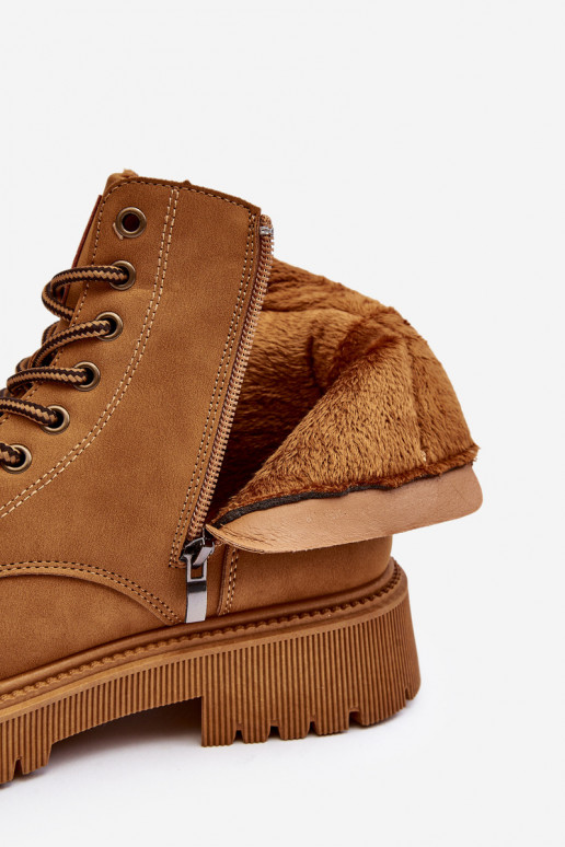 siltināti Sieviešu puszābaki apavi brūnas krāsas Felizia