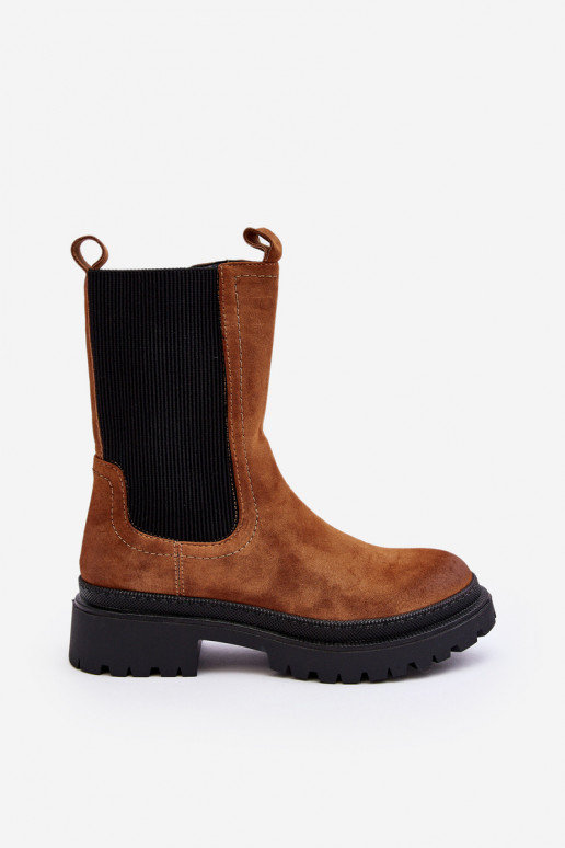 Puszābaki ar rāvējslēdzējiem brūnas krāsas Samil