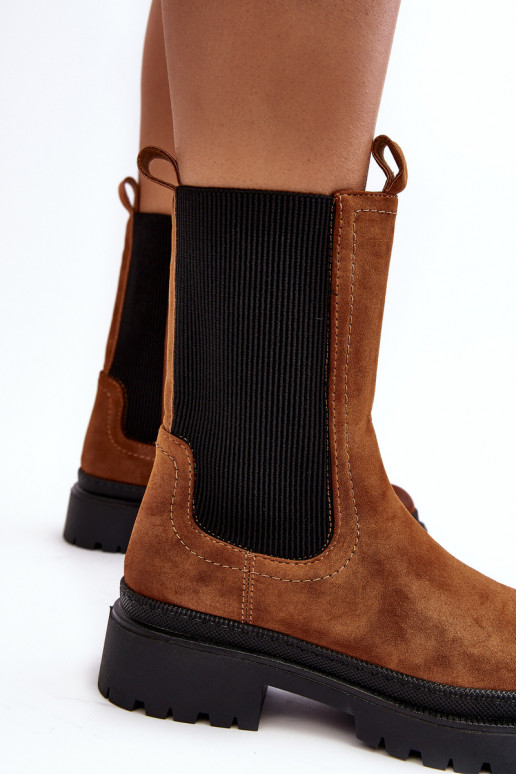 Puszābaki ar rāvējslēdzējiem brūnas krāsas Samil