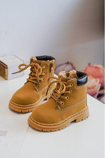 Bērnu apavi apavi ar rāvējslēdzējiem brūnas krāsas Bansi 2