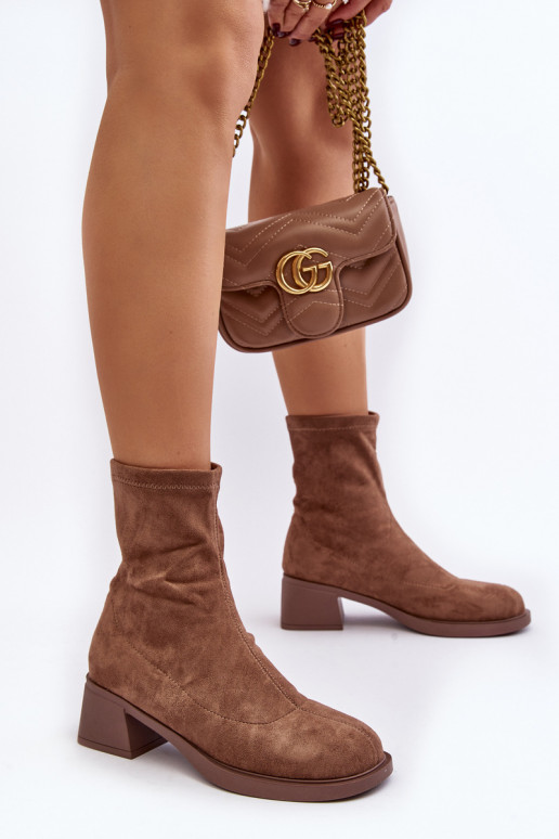 Sieviešu puszābaki brūnas krāsas Aphroteia Sieviešu puszābaki brūnas krāsas Aphroteia