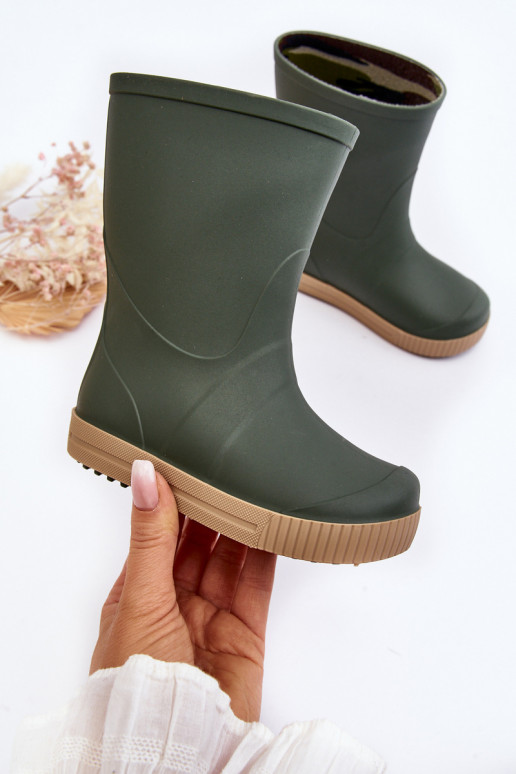 Bērnu gumijas apavi Wave Gokids 979 zaļā krāsā Bērnu gumijas apavi Wave Gokids 979 zaļā krāsā