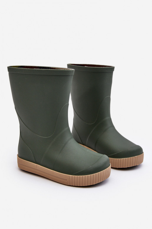 Bērnu gumijas apavi Wave Gokids 979 zaļā krāsā Bērnu gumijas apavi Wave Gokids 979 zaļā krāsā