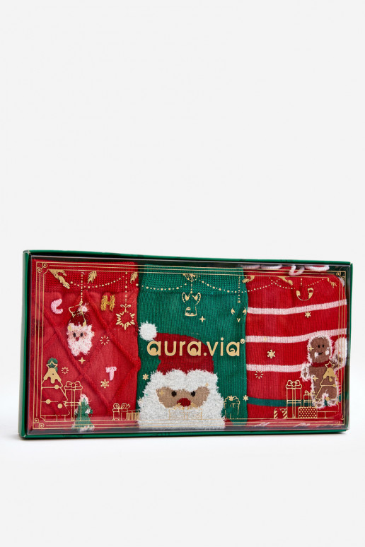 Komplektā 3 pāri svētku zeķu Komplektā 3 pāri svētku zeķu