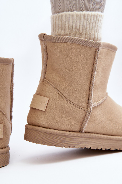 sniega apavi Cross Jeans MM2R4023C smilšu krāsas