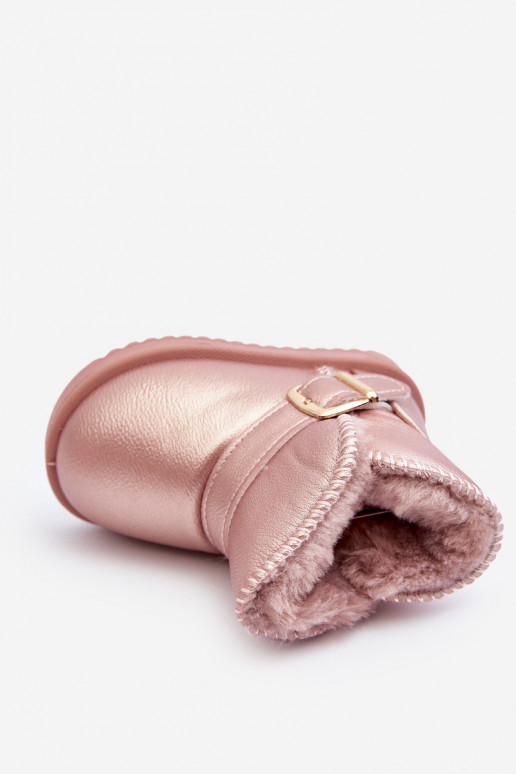 Bērnu apavi Eko sniega apavi ar siksniņām Rozā krāsas Orinor Bērnu apavi Eko sniega apavi ar siksniņām Rozā krāsas Orinor