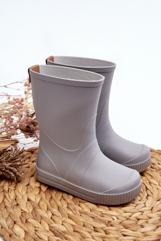 Bērnu apavi Gumijas apavi Wave Gokids 979 Pelēkas krāsas Bērnu apavi Gumijas apavi Wave Gokids 979 Pelēkas krāsas