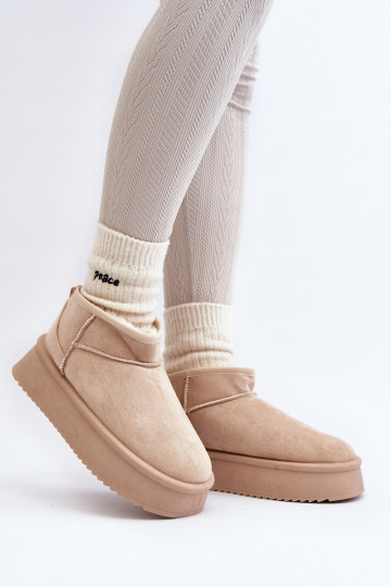 sniega apavi smilšu krāsas Caliksa 2