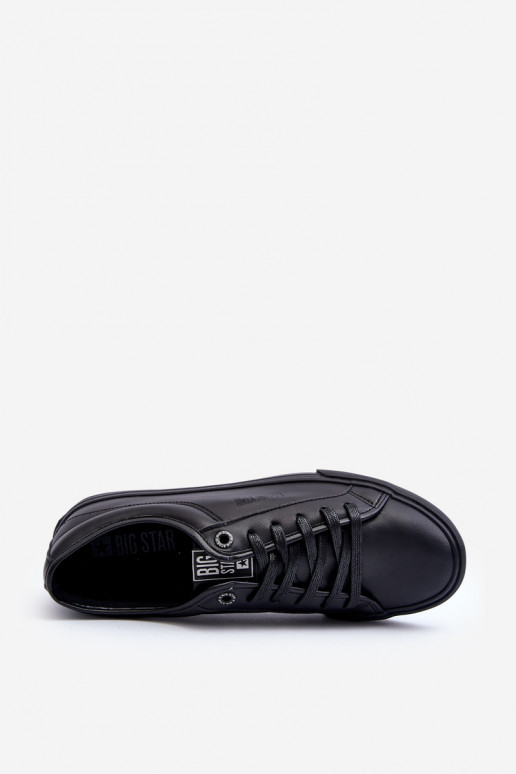 brīvā laika apavi no eko ādas melnas krāsas Big Star JJ174234