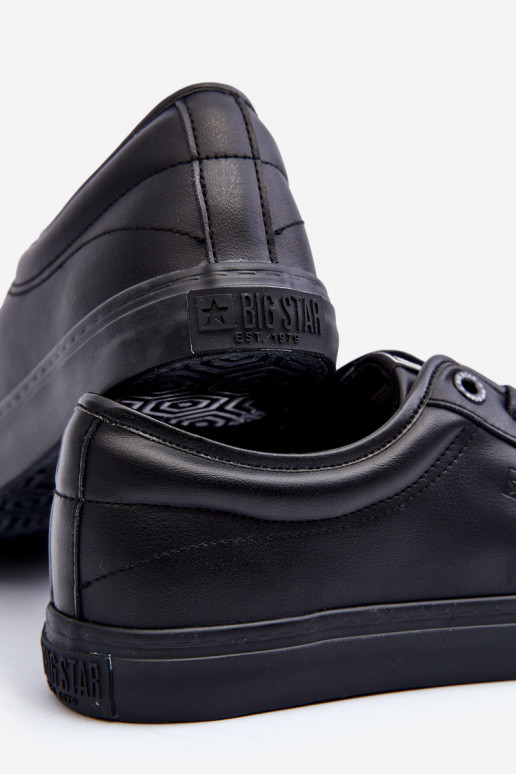 brīvā laika apavi no eko ādas melnas krāsas Big Star JJ174234