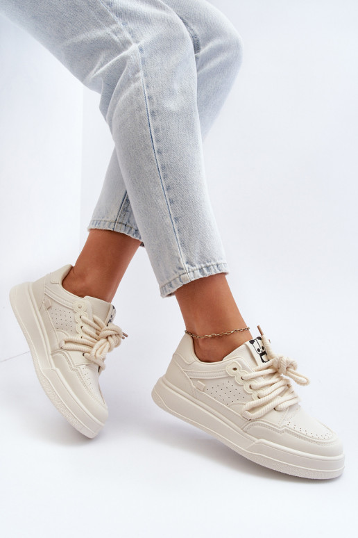 Sneakers modeļa apavi Eko smilšu krāsas Avanalis Sneakers modeļa apavi Eko smilšu krāsas Avanalis
