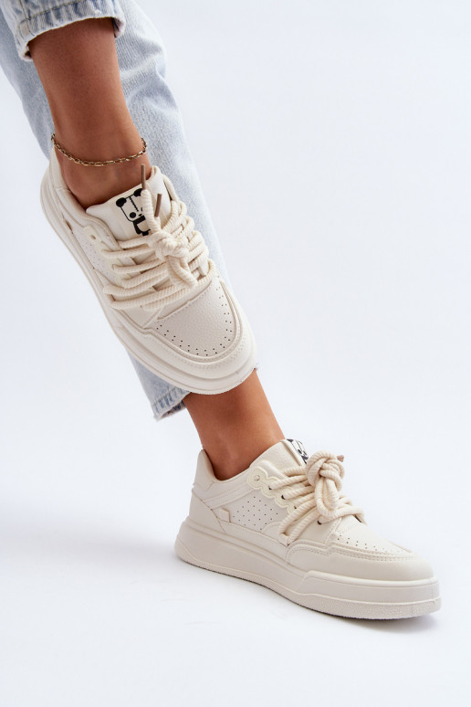 Sneakers modeļa apavi Eko smilšu krāsas Avanalis Sneakers modeļa apavi Eko smilšu krāsas Avanalis
