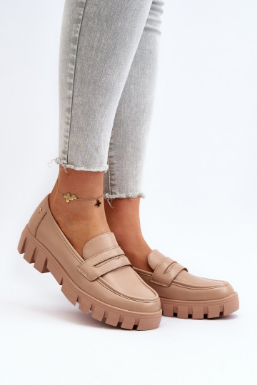 Mokasīni smilšu krāsas Seravisa 2