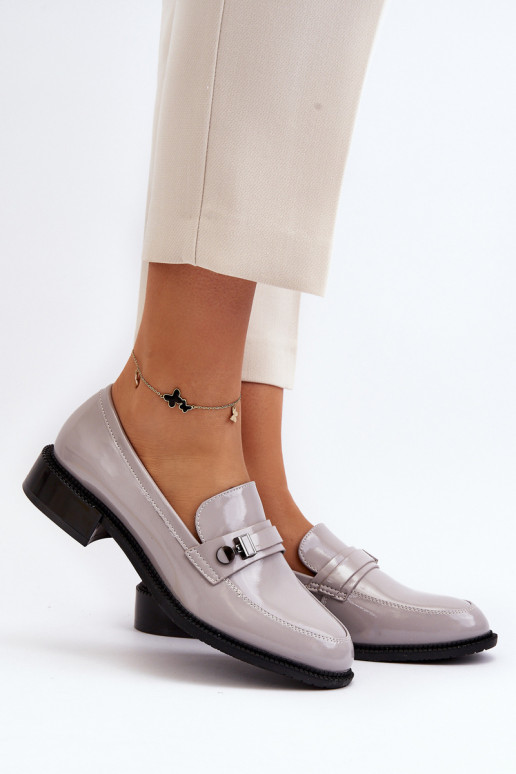 Lakoti mokasīni Pelēkas krāsas Nerilaja