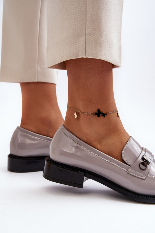 Lakoti mokasīni Pelēkas krāsas Nerilaja