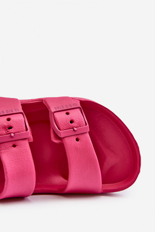 Čības Bērnu apavi ar sprādzēm BIG STAR NN374545 rozā krāsas Čības Bērnu apavi ar sprādzēm BIG STAR NN374545 rozā krāsas